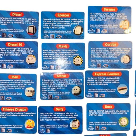 Lot of 36 Thomas The Tank Engine & Friends Train Collector Character Cards Rare - Picture 12 of 15